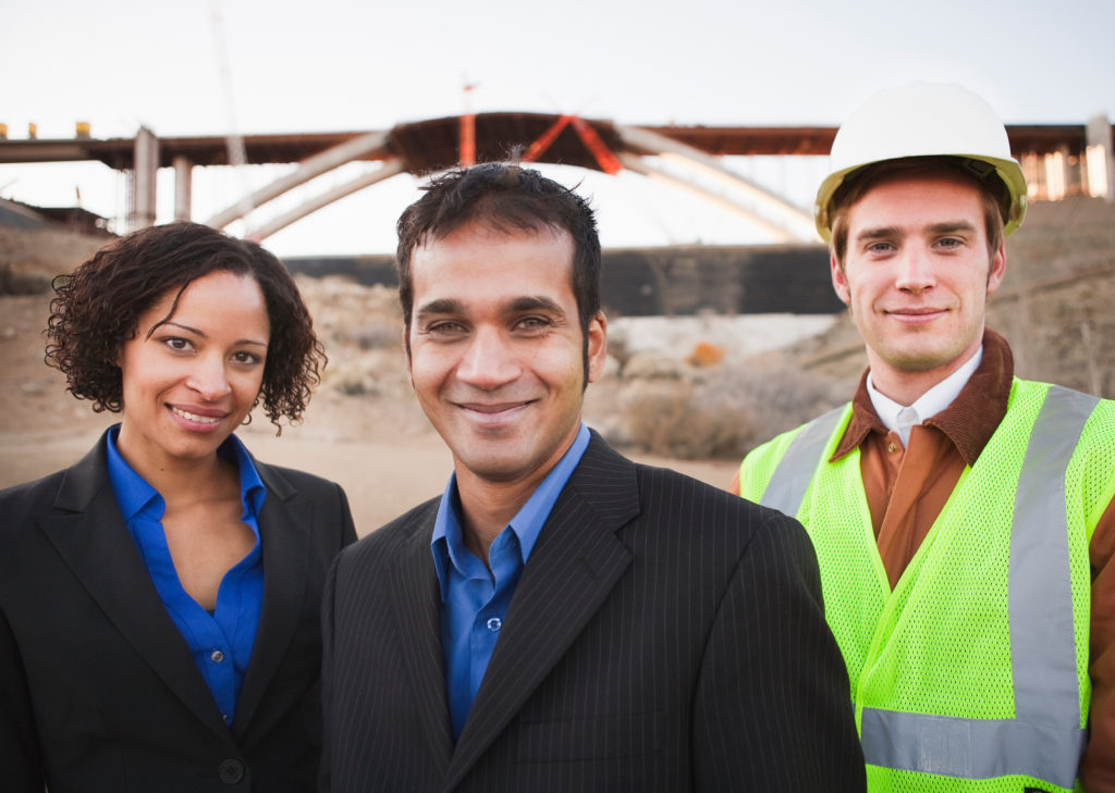 Engineers smiling