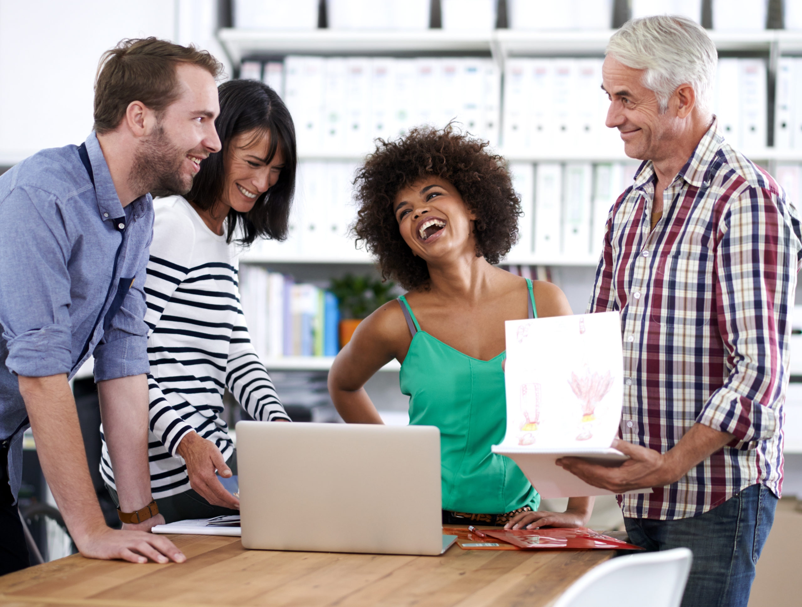 Creative professionals having fun.