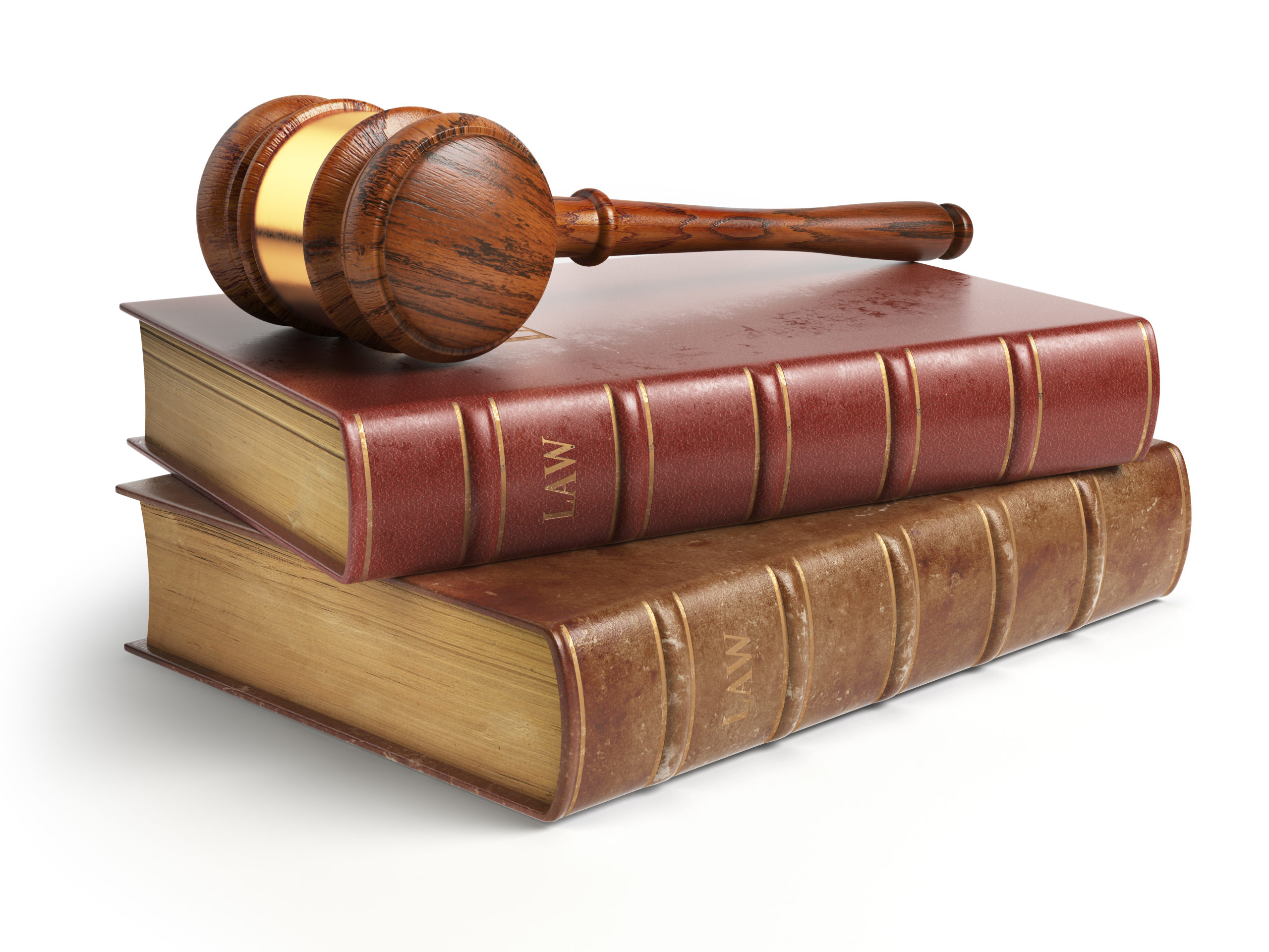 Gavel and lawyer books